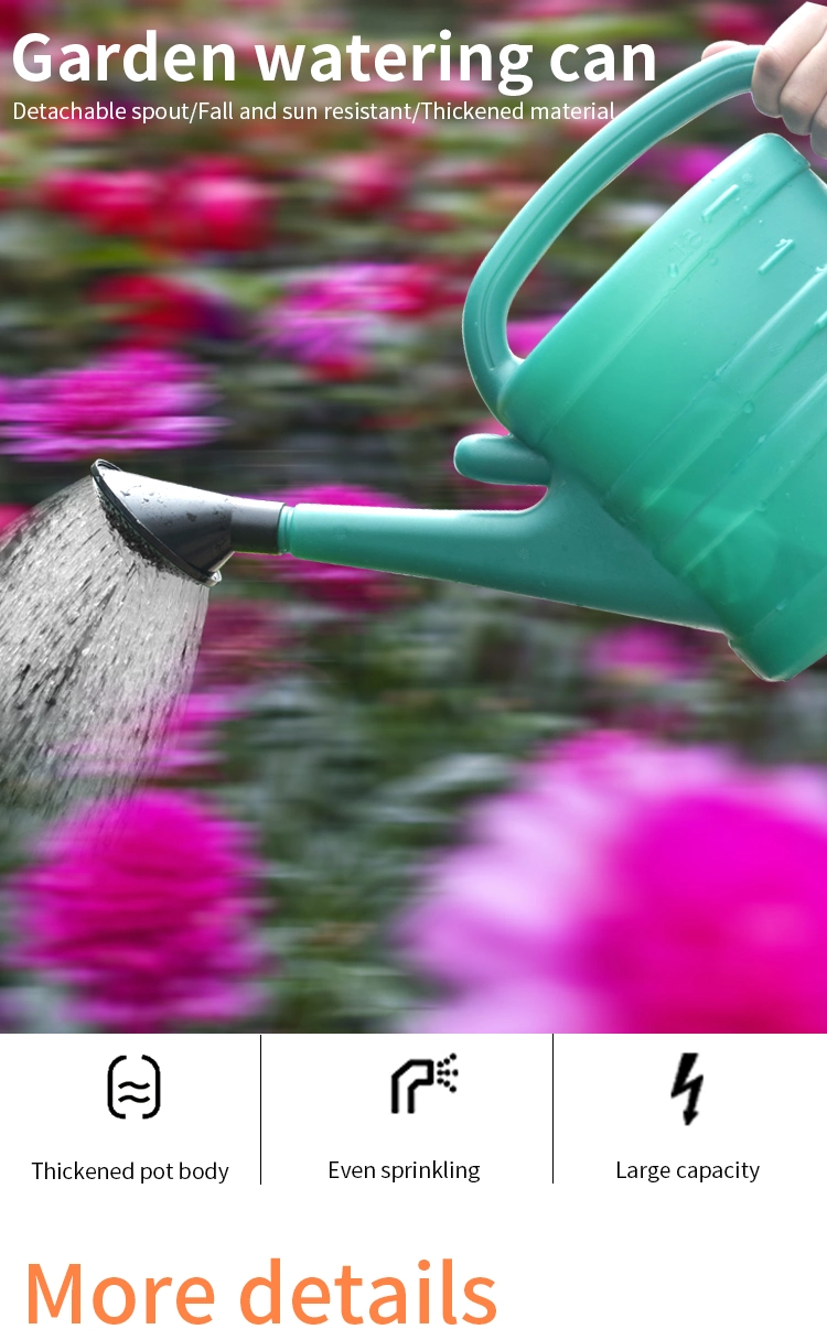 3/5/10/13L Green Spout Removable Garden Watering Can